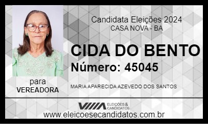 Candidato CIDA DO BENTO 2024 - CASA NOVA - Eleições