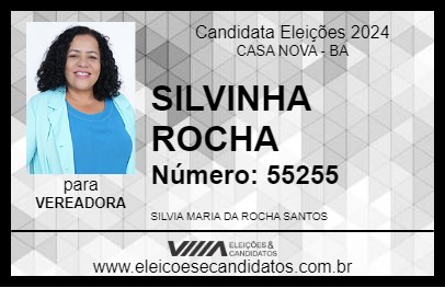 Candidato SILVINHA ROCHA 2024 - CASA NOVA - Eleições