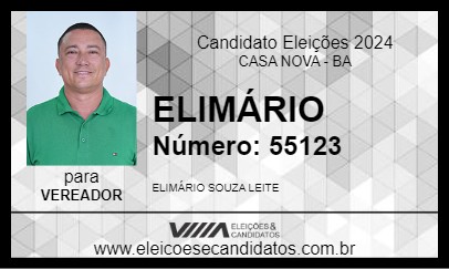 Candidato ELIMÁRIO 2024 - CASA NOVA - Eleições