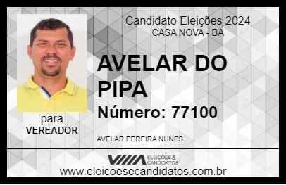 Candidato AVELAR DO PIPA 2024 - CASA NOVA - Eleições