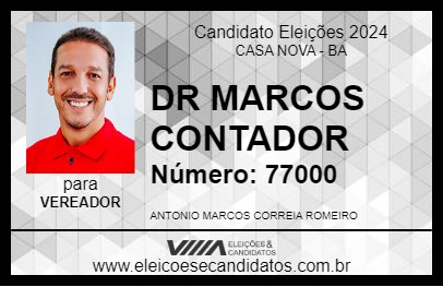 Candidato DR MARCOS CONTADOR 2024 - CASA NOVA - Eleições