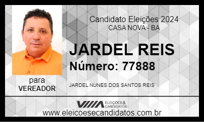 Candidato JARDEL REIS 2024 - CASA NOVA - Eleições