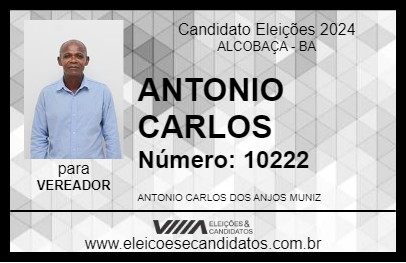 Candidato ANTONIO CARLOS 2024 - ALCOBAÇA - Eleições