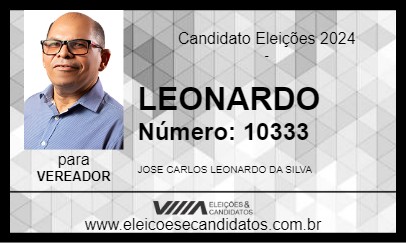 Candidato LEONARDO 2024 - BARREIRAS - Eleições