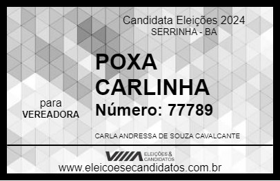 Candidato POXA CARLINHA 2024 - SERRINHA - Eleições