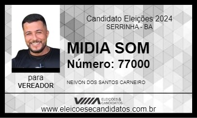 Candidato MIDIA SOM 2024 - SERRINHA - Eleições