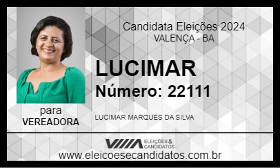 Candidato LUCIMAR 2024 - VALENÇA - Eleições