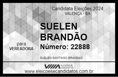 Candidato SUELEN BRANDÃO 2024 - VALENÇA - Eleições