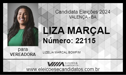 Candidato LIZA MARÇAL 2024 - VALENÇA - Eleições