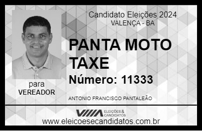 Candidato PANTA MOTO TAXE 2024 - VALENÇA - Eleições