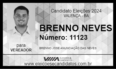 Candidato BRENNO NEVES 2024 - VALENÇA - Eleições