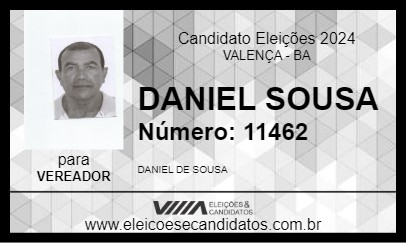 Candidato DANIEL SOUSA 2024 - VALENÇA - Eleições