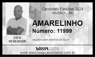 Candidato AMARELINHO 2024 - VALENÇA - Eleições