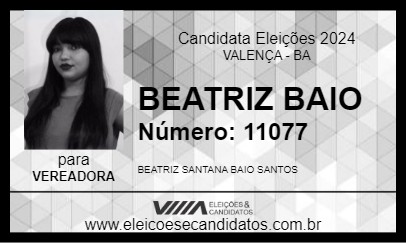 Candidato BEATRIZ BAIO 2024 - VALENÇA - Eleições