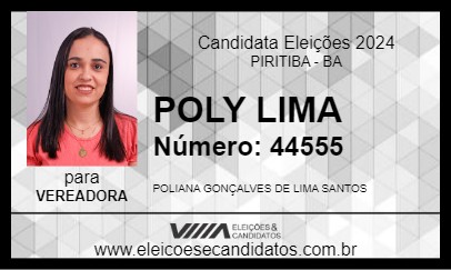 Candidato POLY LIMA 2024 - PIRITIBA - Eleições