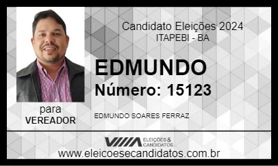 Candidato EDMUNDO 2024 - ITAPEBI - Eleições