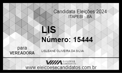 Candidato LIS 2024 - ITAPEBI - Eleições