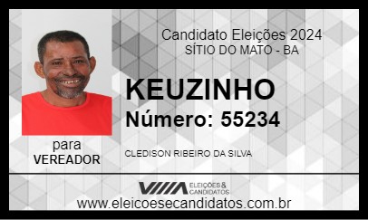 Candidato KEUZINHO 2024 - SÍTIO DO MATO - Eleições