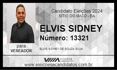 Candidato ELVIS SIDNEY 2024 - SÍTIO DO MATO - Eleições