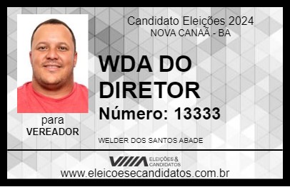 Candidato WDA DO DIRETOR 2024 - NOVA CANAÃ - Eleições