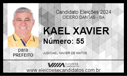 Candidato KAEL XAVIER 2024 - CÍCERO DANTAS - Eleições