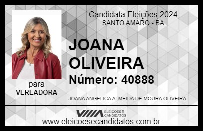 Candidato JANE OLIVEIRA 2024 - SANTO AMARO - Eleições