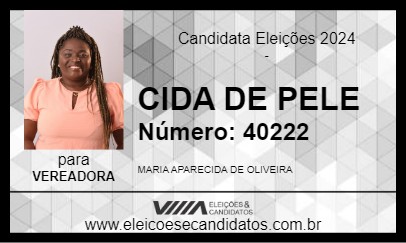 Candidato CIDA DE PELE 2024 - SANTO AMARO - Eleições