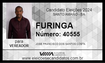 Candidato FURINGA 2024 - SANTO AMARO - Eleições