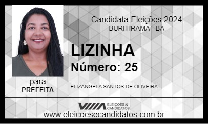 Candidato LIZINHA 2024 - BURITIRAMA - Eleições