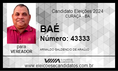 Candidato BAÉ 2024 - CURAÇÁ - Eleições