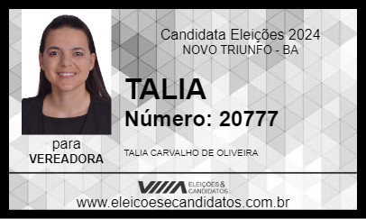 Candidato TALIA 2024 - NOVO TRIUNFO - Eleições