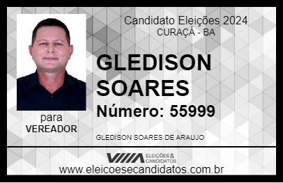 Candidato GLEDISON SOARES 2024 - CURAÇÁ - Eleições