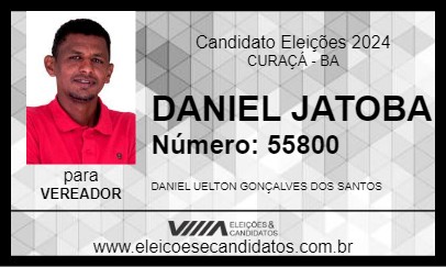 Candidato DANIEL JATOBA 2024 - CURAÇÁ - Eleições