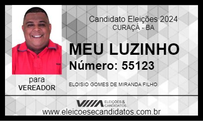 Candidato MEU LUZINHO 2024 - CURAÇÁ - Eleições