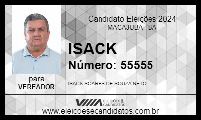 Candidato ISACK 2024 - MACAJUBA - Eleições