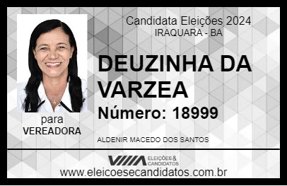 Candidato DEUZINHA DA VARZEA 2024 - IRAQUARA - Eleições