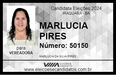 Candidato MARLUCIA PIRES 2024 - IRAQUARA - Eleições