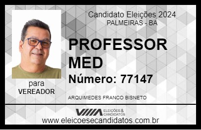 Candidato PROFESSOR MED 2024 - PALMEIRAS - Eleições