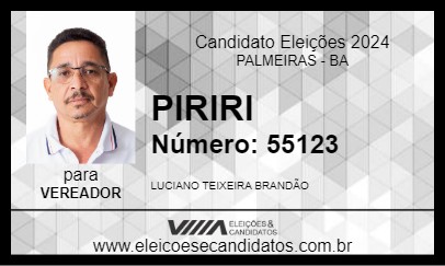 Candidato PIRIRI 2024 - PALMEIRAS - Eleições