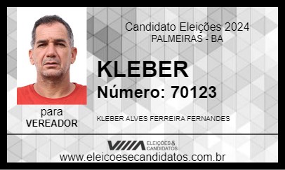 Candidato KLEBER 2024 - PALMEIRAS - Eleições