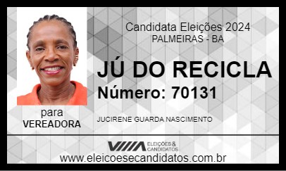 Candidato JÚ DO RECICLA 2024 - PALMEIRAS - Eleições