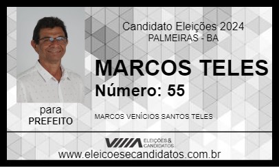 Candidato MARCOS TELES 2024 - PALMEIRAS - Eleições