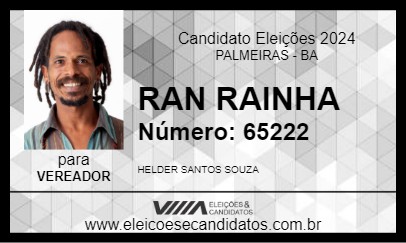 Candidato RAN RAINHA 2024 - PALMEIRAS - Eleições