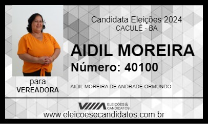 Candidato AIDIL MOREIRA 2024 - CACULÉ - Eleições