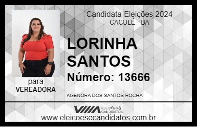 Candidato LORINHA SANTOS 2024 - CACULÉ - Eleições