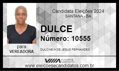 Candidato DULCE 2024 - SANTANA - Eleições