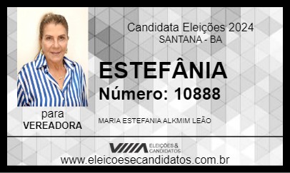 Candidato ESTEFÂNIA 2024 - SANTANA - Eleições