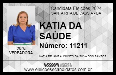 Candidato KATIA DA SAÚDE 2024 - SANTA RITA DE CÁSSIA - Eleições