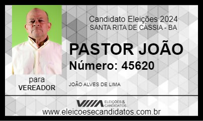 Candidato PASTOR JOÃO 2024 - SANTA RITA DE CÁSSIA - Eleições