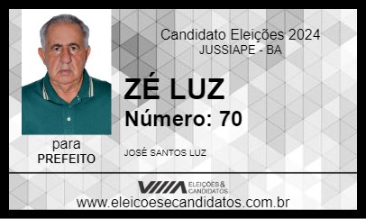 Candidato ZÉ LUZ 2024 - JUSSIAPE - Eleições